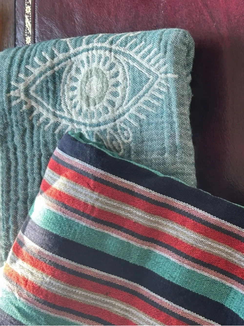 Striped Multicolor Woven Towel New With Tags 2 Side Beach Towel Travel Towel